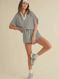 Step Into Stripes Set in White