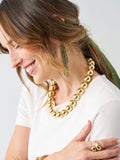 Marissa Bead Fringe Earrings in Olive