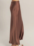 She's Cute Midi Skirt in Chocolate