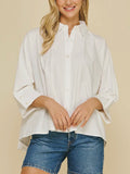 She's A Staple Button Down in White