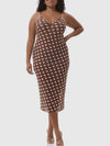 Bryony Dress in Chocolate Halo Dot