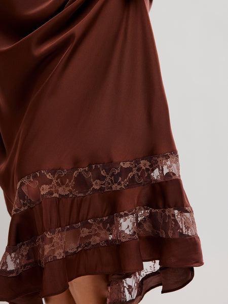 Long Lost Lover 1/2 Slip in Spiced Chocolate