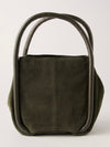 Barlow Bucket Bag in Dark Olive