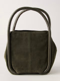 Barlow Bucket Bag in Dark Olive