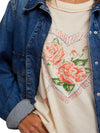 Love Rose Tee in Ivory Combo