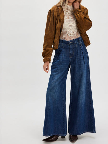 Forager Super Wide Leg Jeans in Nomad