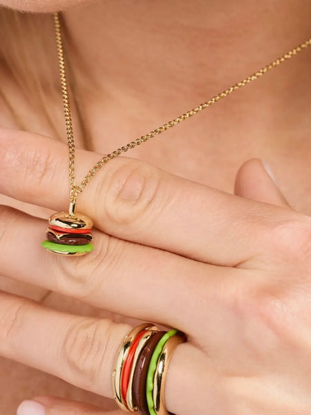 Hot Grill Summer "But In A Million" Hamburger Necklace