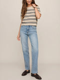 Gatewood Stripe Sweater in Light Oatmeal Heather