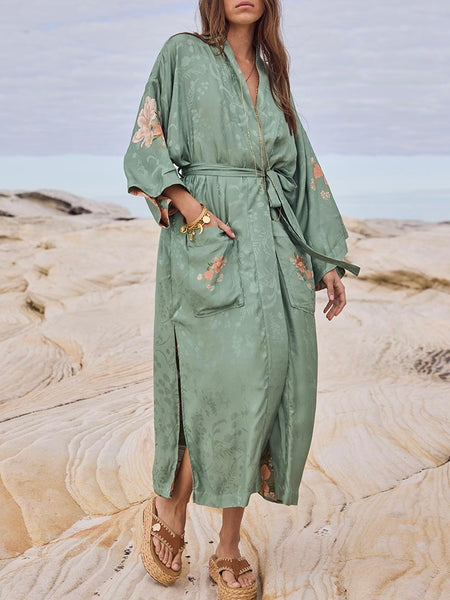 Floridian Reversible Robe in Sage