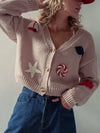 You're A Life Saver Cardi in Taupe