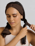 Set & Flow Heatless Curling Headband in Chocolate Brown