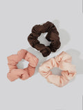 Recycled Fabric Cloud Scrunchies 3pc