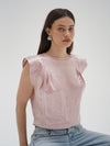 Paige Shine Top in Rosewater