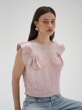 Paige Shine Top in Rosewater