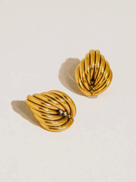 Athens Wavy Studs