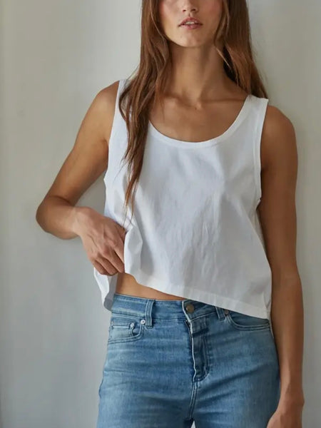 Storybook Embroidered Tank in Natural