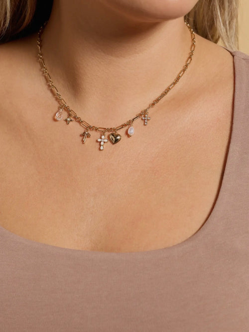 Coquette Christian Charm Necklace