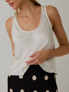 How Are U Satin Tank in White