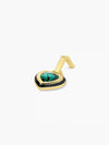 Emerald Heart Tag Charm