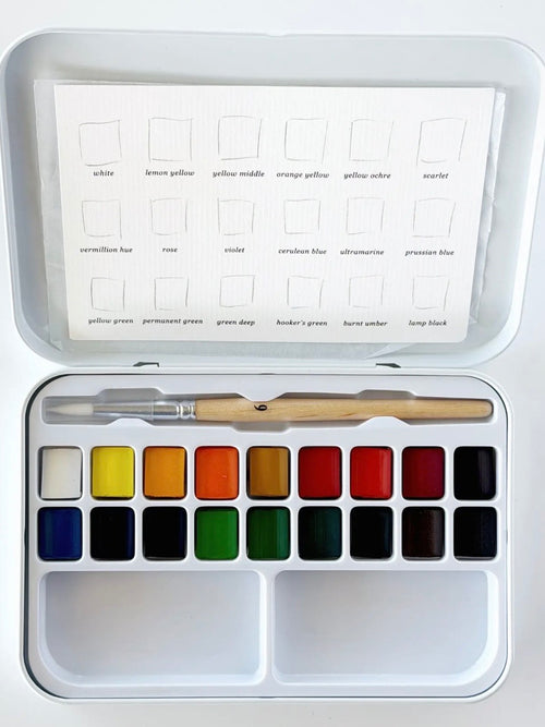 Watercolor Paint Set 18 & Brushes
