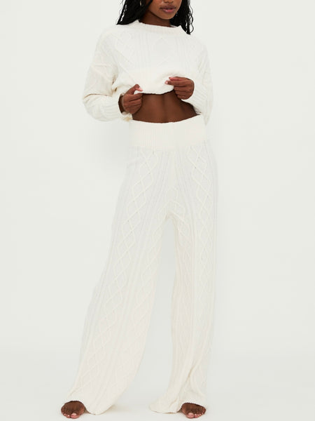 Rayne Pant in Cream Cable