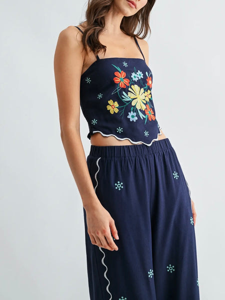 Beautiful Blooms Set in Navy