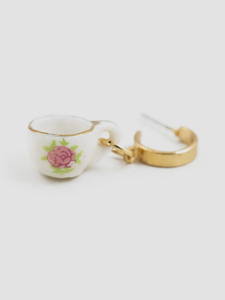 Teacup & Saucer Mismatch Earrings