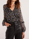 Taylee Long Sleeve Blouse in Midnight Ditsy