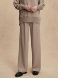 The Extra Wide Leg Pant 29.5 in Taupe Marl