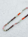 Stone Beaded Necklace in Earthy