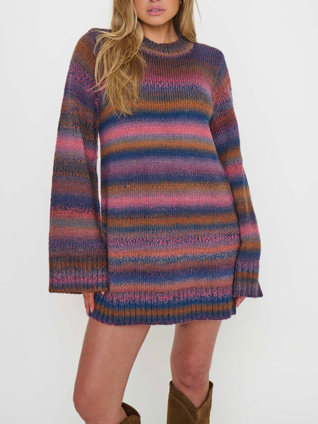 Lorraine Mini Dress in Spacedye Knit