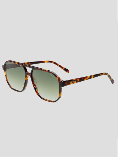 Billie Sunglasses in Tortoise/Green