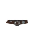 Clandestine Suede Belt in Chocolate