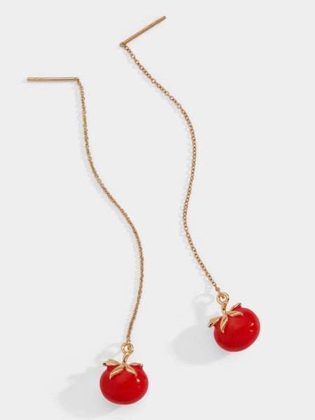 Farmers Market Tomato Threader Earrings