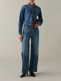NCE Wide Leg Jean in Split Rinse
