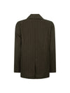 1998 Striped Blazer in Espresso