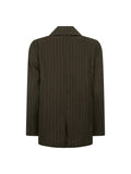 1998 Striped Blazer in Espresso