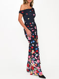 Winona Wrap Maxi Dress in Falling Floral