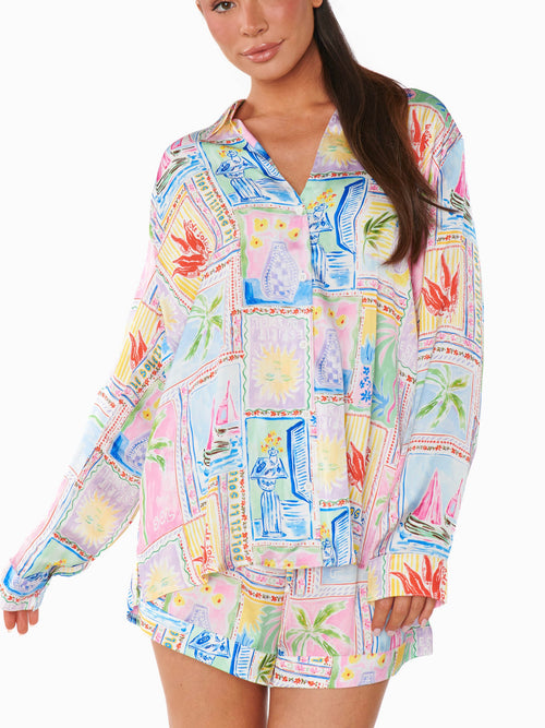 Early Riser PJ Set in Soleil Silky