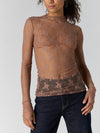 Lady Lux Layering Top in Chocolate Malt
