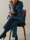 NCE Wide Leg Jean in Split Rinse