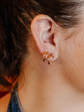 Flat KC Huggie Hoops
