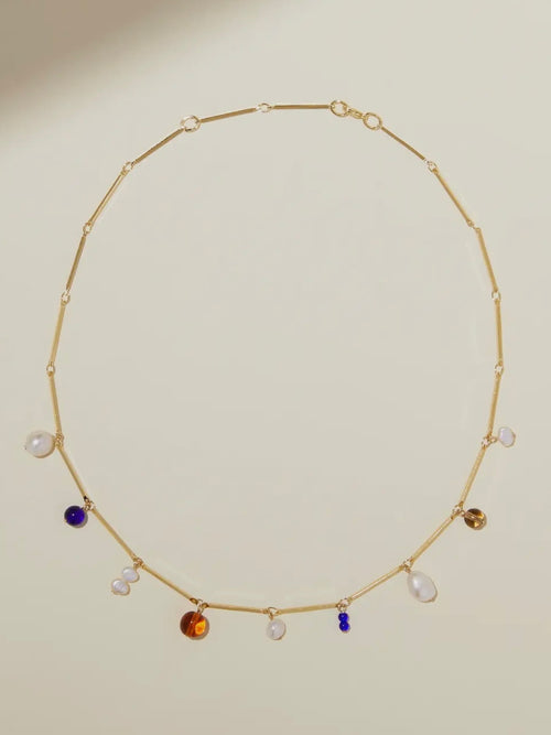 Fete Necklace in Blue