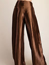 Pedal To The Metal(lic) Pant in Brown