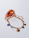 Ocean Blue Coin Necklace