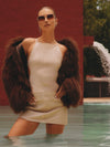 Uptown Sunnies in Brushed Gold & Maple Honey