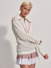 Savannah Knit in White Cashmere Rose