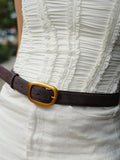 Can't Be PerSUEDEd Belt in Chocolate