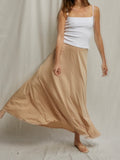 Amy Supima Cotton Skirt in Sand Dune