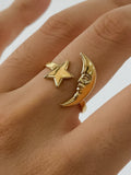 Tasa Star & Moon Ring